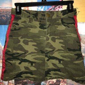 Forever 21 Camo demon skirt
